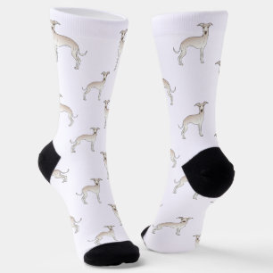 Chaussette Motif de chien de dessin animé mignon Greyhound It