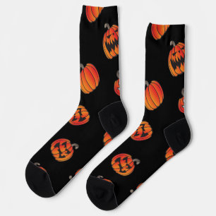 Chaussette Motif de citrouille