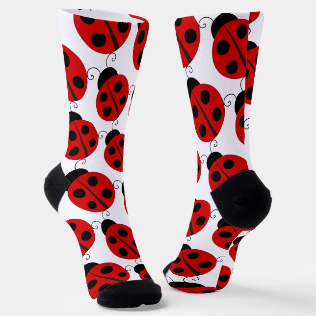 Chaussette Motif de coccinelle géante mignonne (Angulaire)