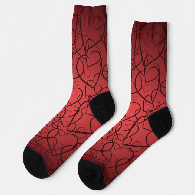 Chaussette Motif de coeur (Gauche)