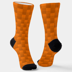 Chaussette Motif de couleur de citrouille en orange