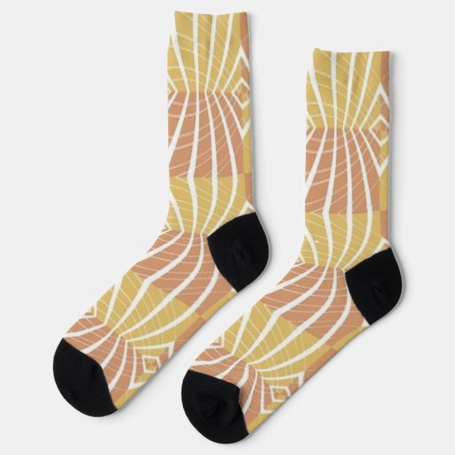 Chaussette Motif de couleurs d'automne cool (Gauche)
