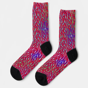 Chaussette Motif de fête de feux d'artifice scintillants