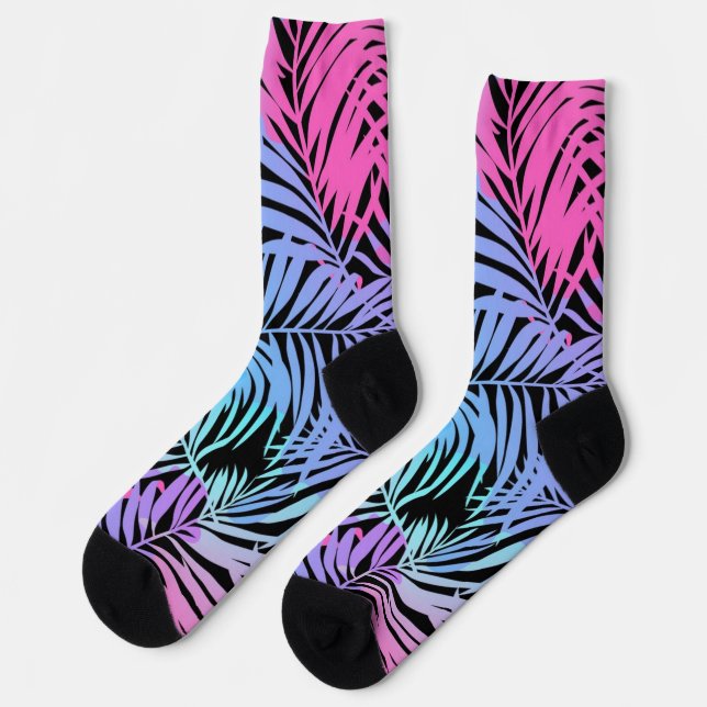 Chaussette Motif de feuilles (Gauche)