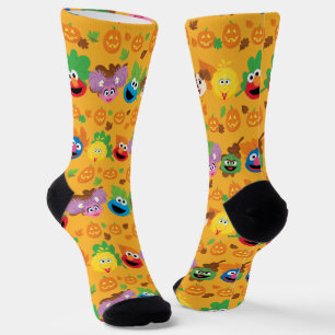 Chaussette Motif de feuilles d'automne de Sesame Street
