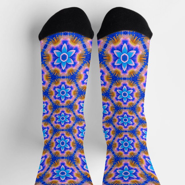 Chaussette Motif de fleurs de fleur mignonne (Haut)