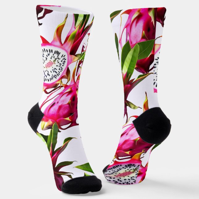 Chaussette Motif de fruits dragons (Angulaire)