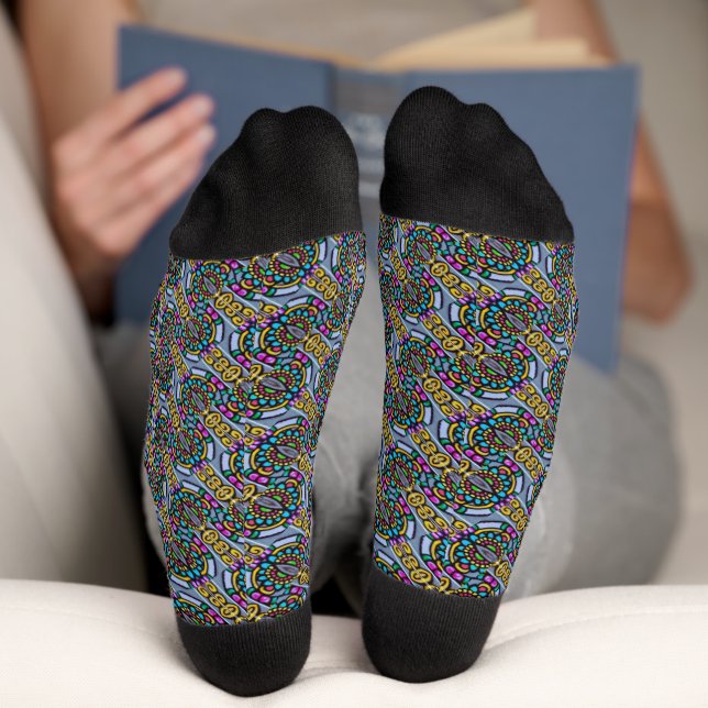 Chaussette motif de graffiti Abstrait (Fond)