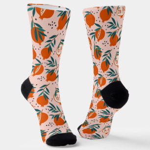 Chaussette Motif de grenade coloré