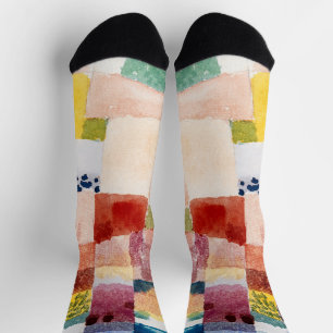 Chaussette Motif de Hammamet par Paul Klee, Art Abstrait
