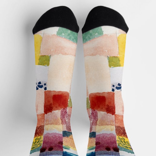 Chaussette Motif de Hammamet par Paul Klee, Art Abstrait (Haut)