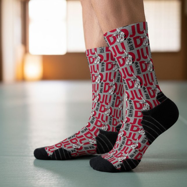 Chaussette Motif de Judo - Audacieux et Dynamique (Créateur téléchargé)