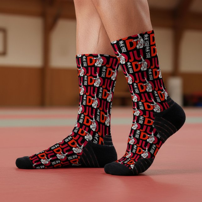 Chaussette Motif de Judo - Audacieux et Dynamique (Créateur téléchargé)