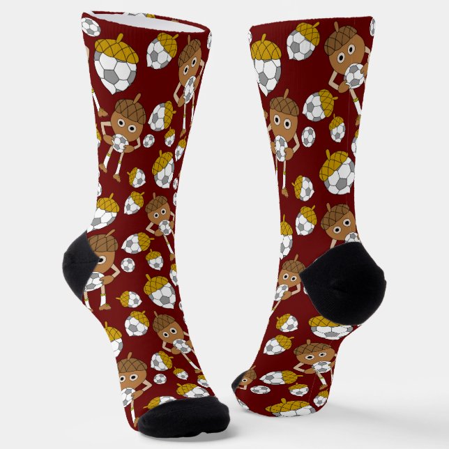 Chaussette Motif de la noix de football (Angulaire)