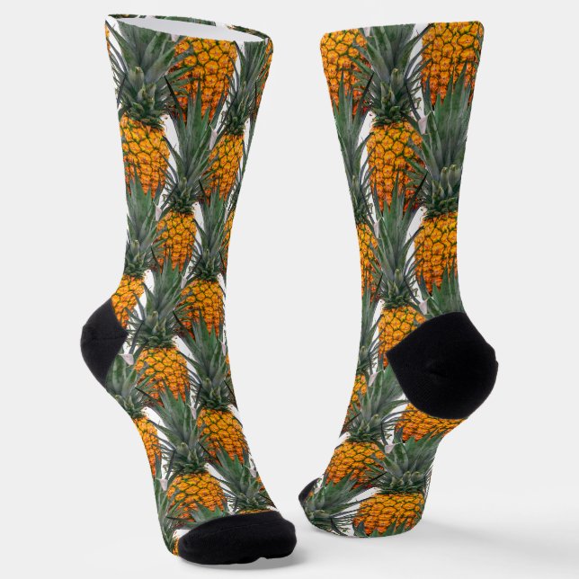 Chaussette Motif de l'ananas tropical  (Angulaire)