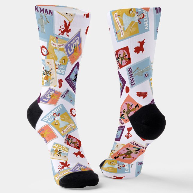 Chaussette Motif de lancer avec impression de personnage du M (Angulaire)