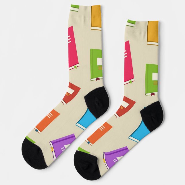 Chaussette Motif de livre (Gauche)