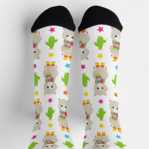 Chaussette Motif De Llamas, Cute Llamas, Alpacas, Cactus
