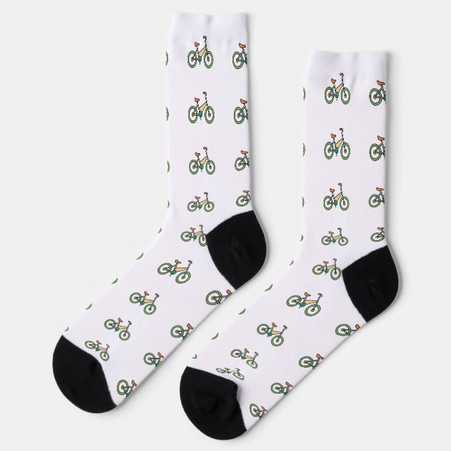 Chaussette motif de logo Funky Bicycle Crew (Gauche)