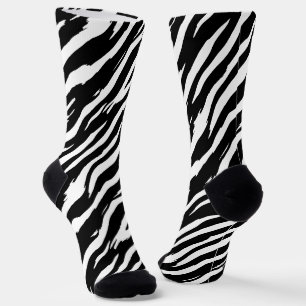 Chaussette Motif de mode classique Zebra Print Stripe