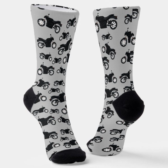 Chaussette Motif de moto (Angulaire)