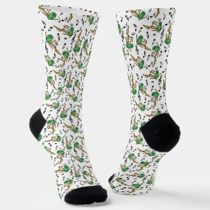 Chaussette Motif de note musicale Bagpipes