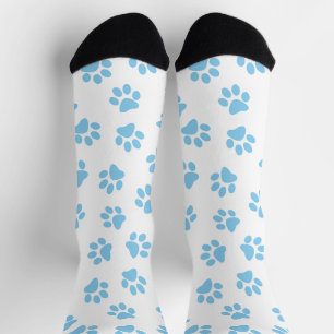 Chaussette Motif De Pâtes, Poches De Chien, Bébé Pâtes Bleues