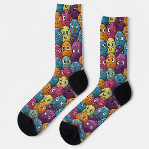Chaussette Motif de personnage de balle de golf amusant