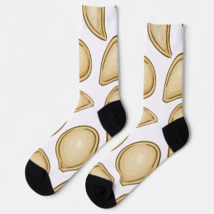 Chaussette motif de semences citrouille