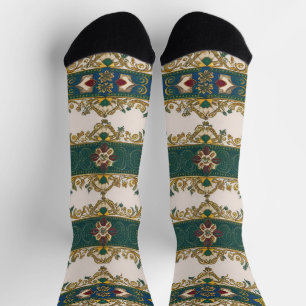 Chaussette motif de tapis serbe 3