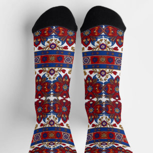 Chaussette motif de tapis serbe 8