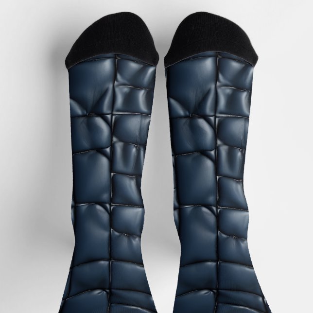 Chaussette Motif de texture en cuir transparent (Haut)