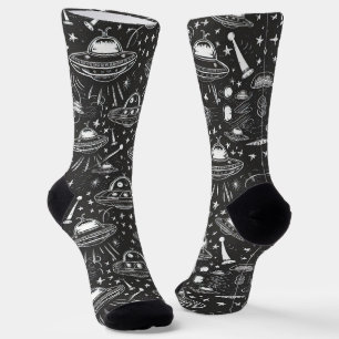 Chaussette Motif de vaisseau spatial