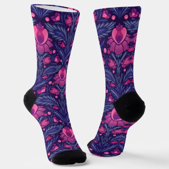 Chaussette Motif décoratif avec coeur (Angulaire)