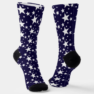 Chaussette Motif des étoiles blanches