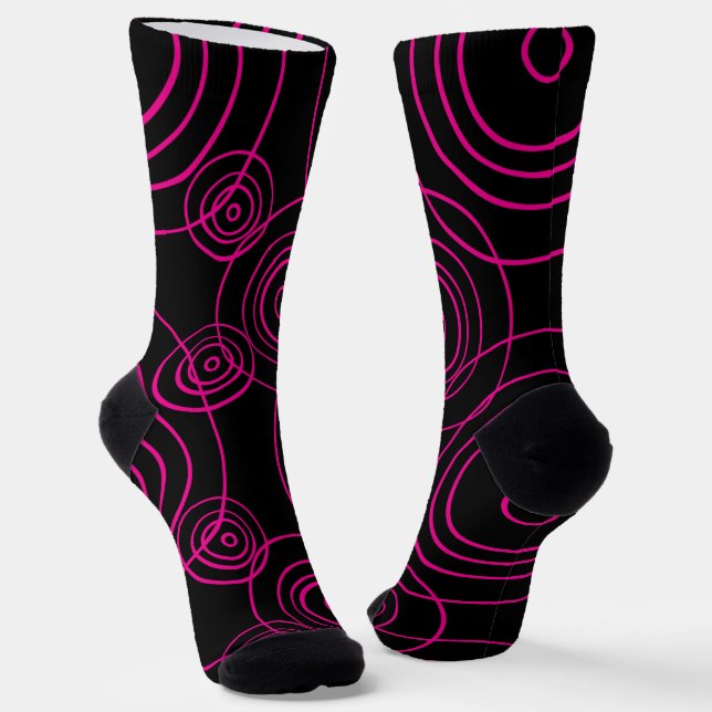 Chaussette Motif des ondulations de pluie (Angulaire)