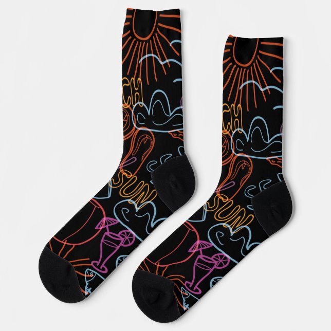Chaussette Motif d'été (Gauche)