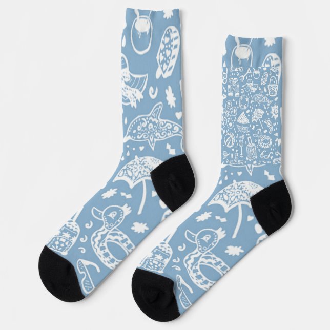 Chaussette Motif d'été (Gauche)