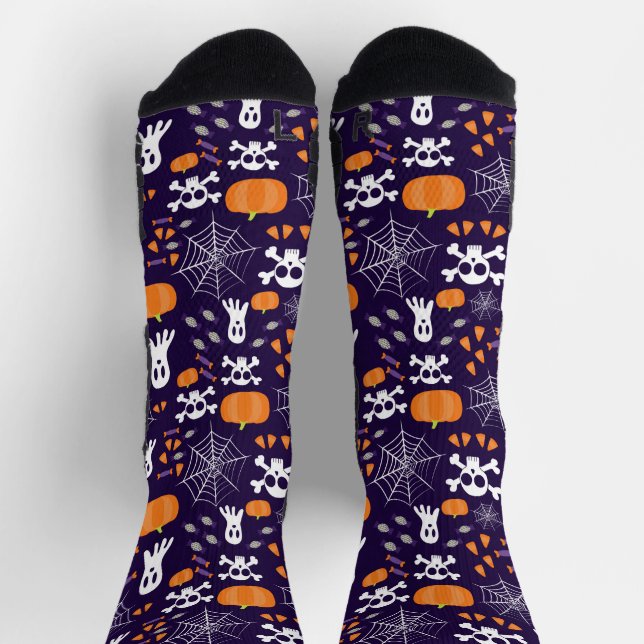 Chaussette Motif d'Halloween amusant (Haut)