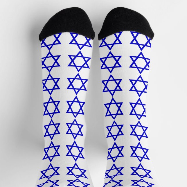 Chaussette Motif du drapeau israélien (Haut)