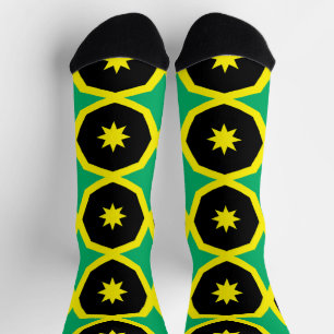 Chaussette Motif du drapeau jamaïcain