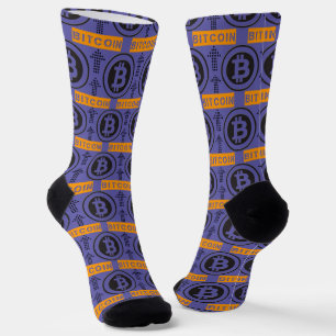 Chaussette Motif du logo Bitcoin