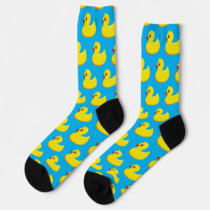 Chaussette motif en caoutchouc jaune