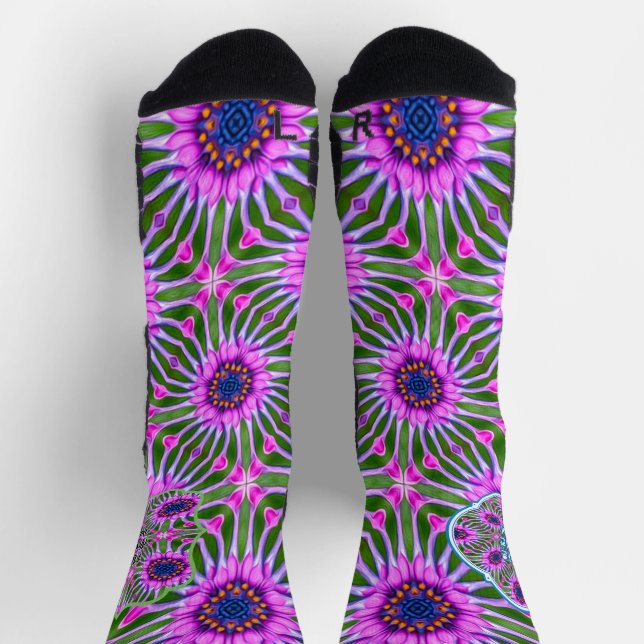 Chaussette Motif Esthétique de Marguerite (Haut)
