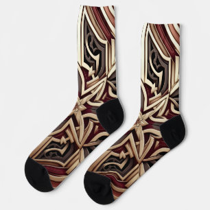 Chaussette Motif étoile géométrique moderne élégant