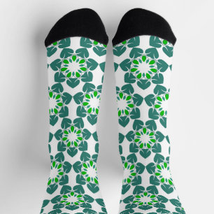 Chaussette Motif Feuille, Motif De Feuilles, Feuilles Verts