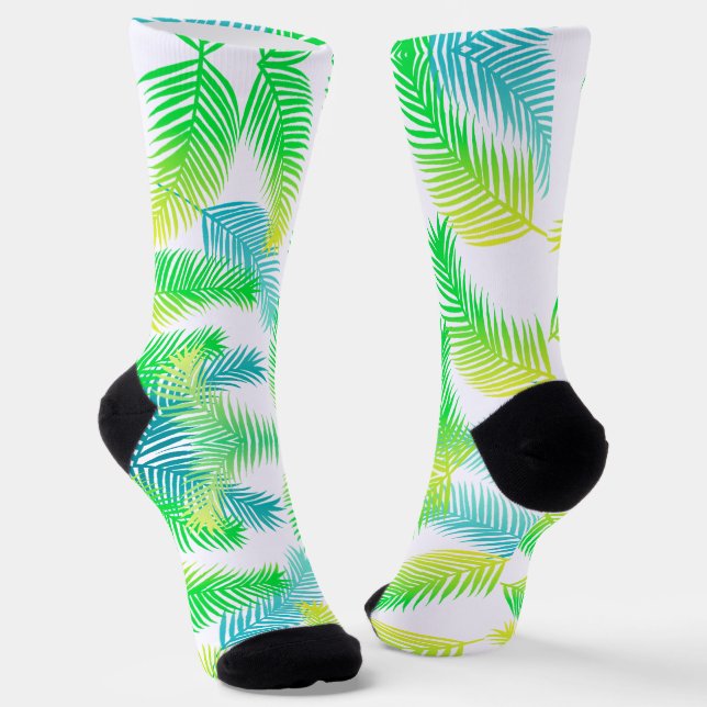Chaussette Motif feuille Palm (Angulaire)