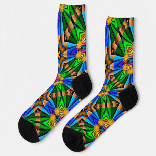 Chaussette Motif Fleurs Abstraites uniques