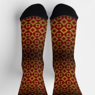 Chaussette Motif floral de style baroque de la cour européenn
