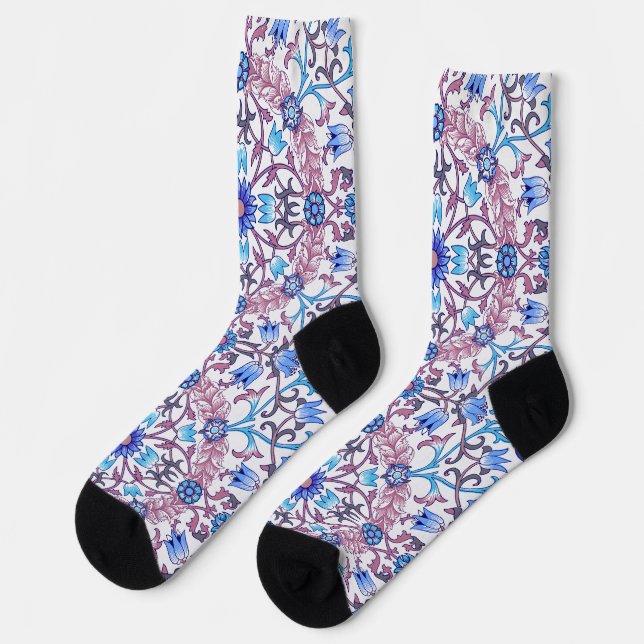Chaussette Motif floral vintage, William Morris (Gauche)